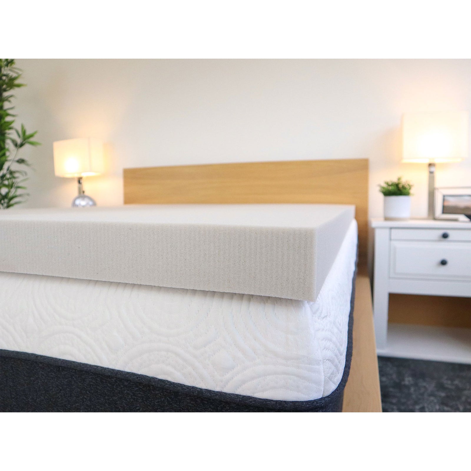 I Love Pillow Gel Infused Memory Foam Copper Mattress Topper, Twin XL (Open Box) - VMInnovations