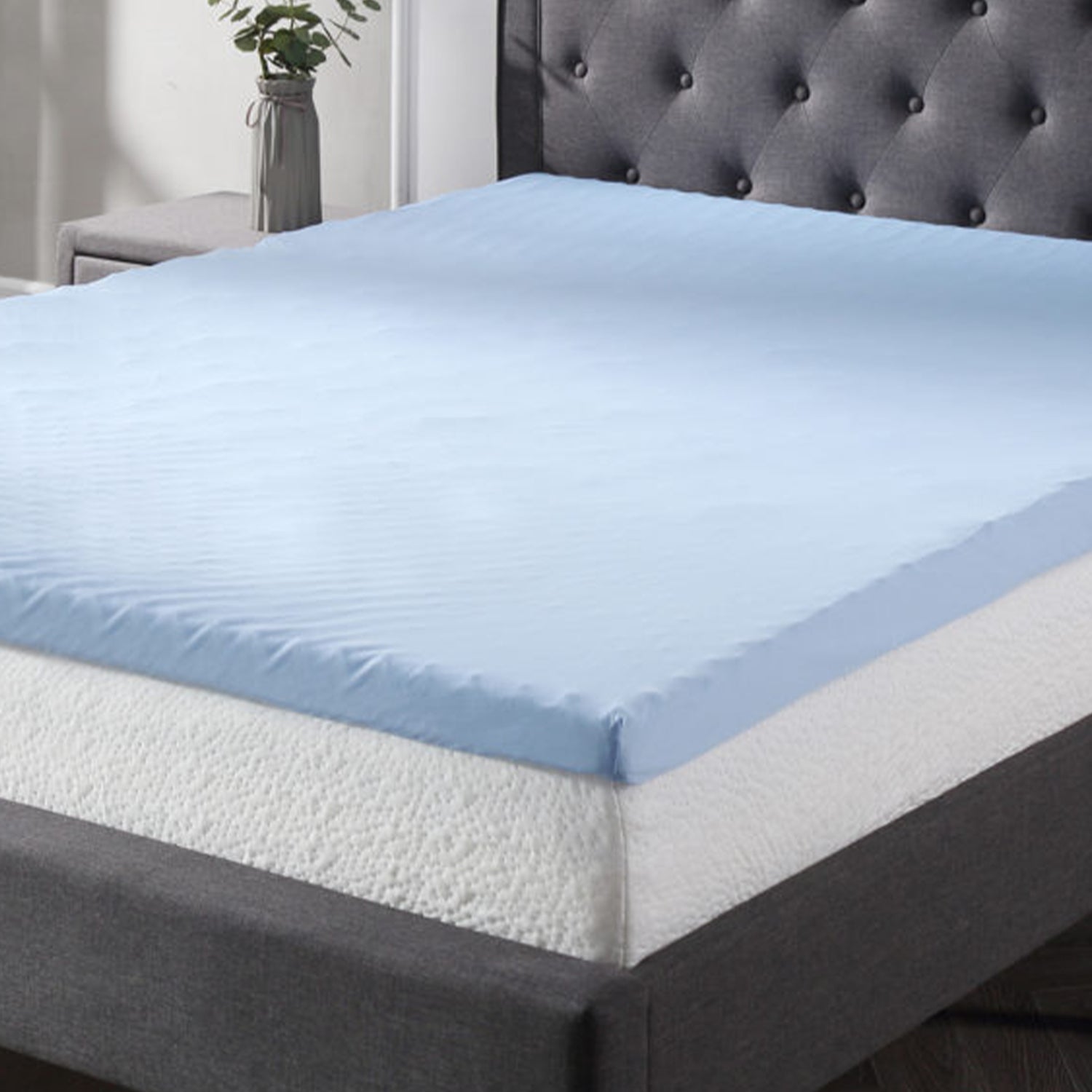 Classic Brands Cool Cloud 3 Inch Memory Foam Mattress Topper, California King