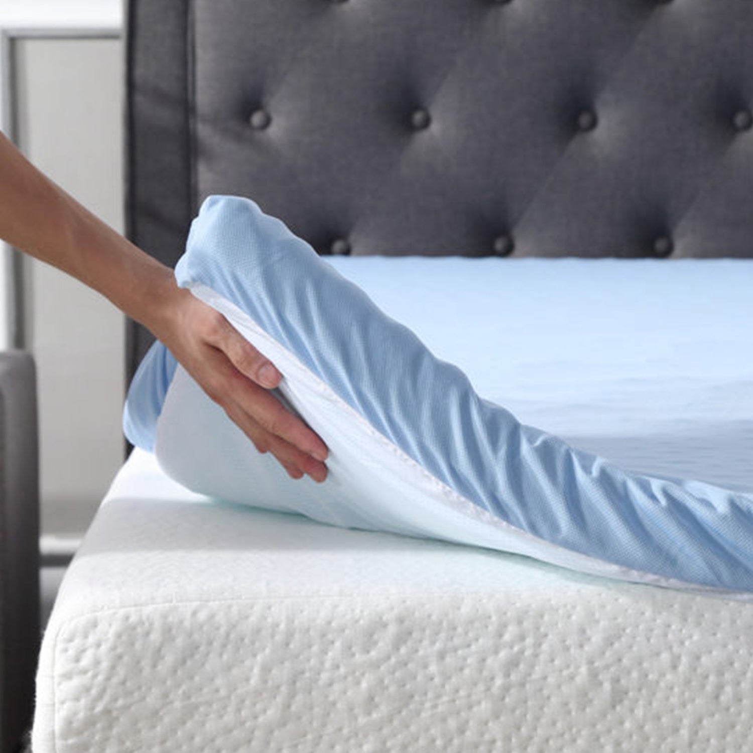 Classic Brands Cool Cloud 3 Inch Memory Foam Mattress Topper, California King