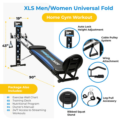 Total Gym XLS Men/Women Universal Home Gym Workout Machine (Open Box) - VMInnovations