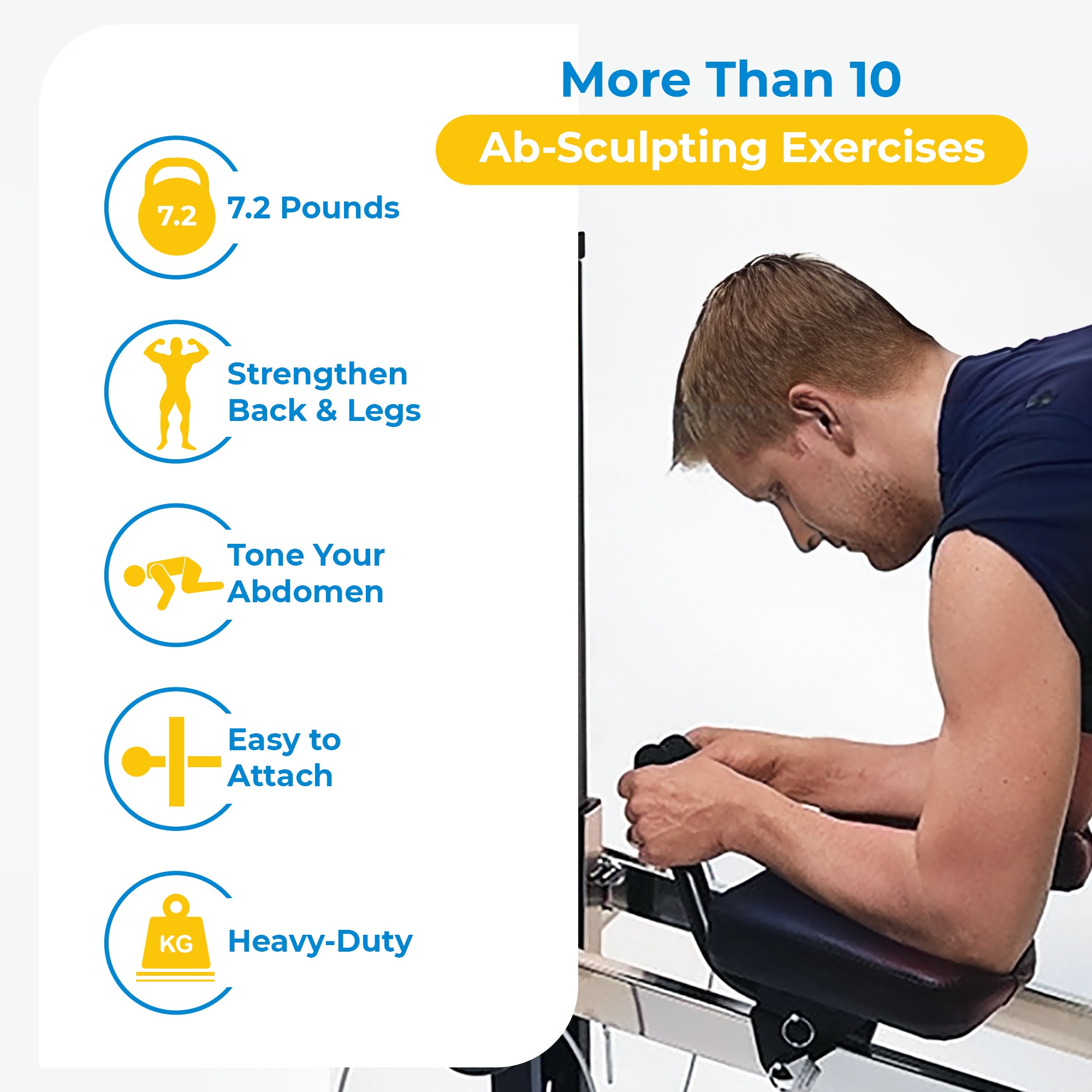 Total Gym Ab Crunch Accessory and DVD for Home Gym Workout Machines (For Parts) - VMInnovations