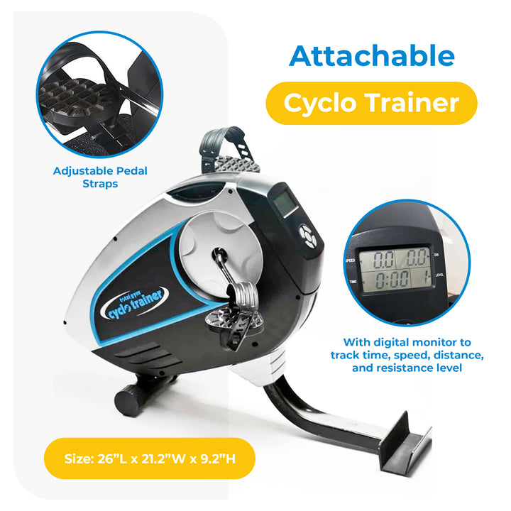 Total Gym Attachable Cyclo Trainer w/ Monitor for Workout Machines (Open Box)