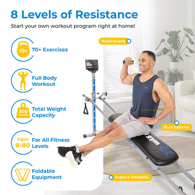 Total Gym APEX G3 Home Fitness Incline Training w/ 8 Resistance Levels(Open Box)