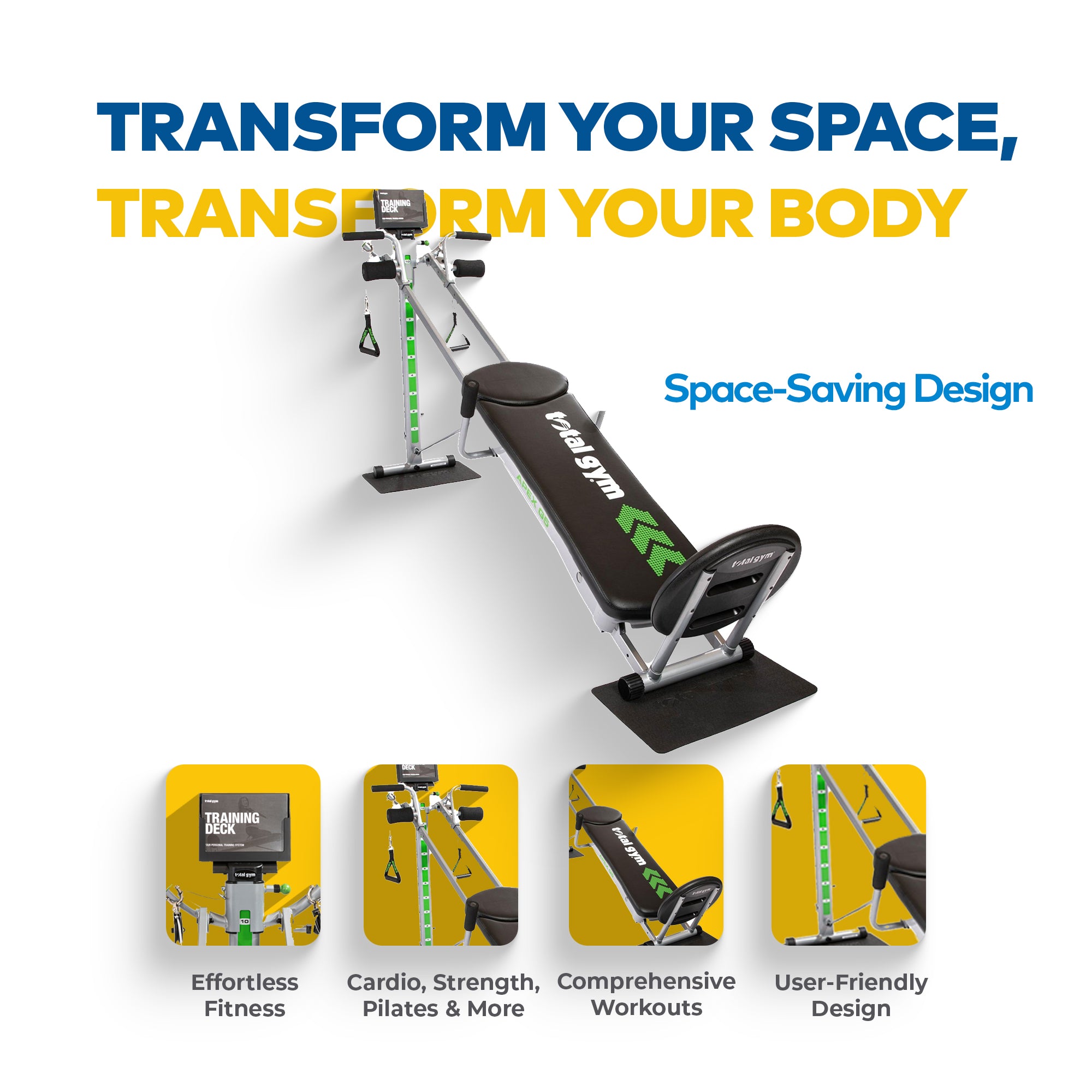 Total Gym Fitness - Incline Weight Training w/ 10 Resistance Levels (For Parts) - VMInnovations