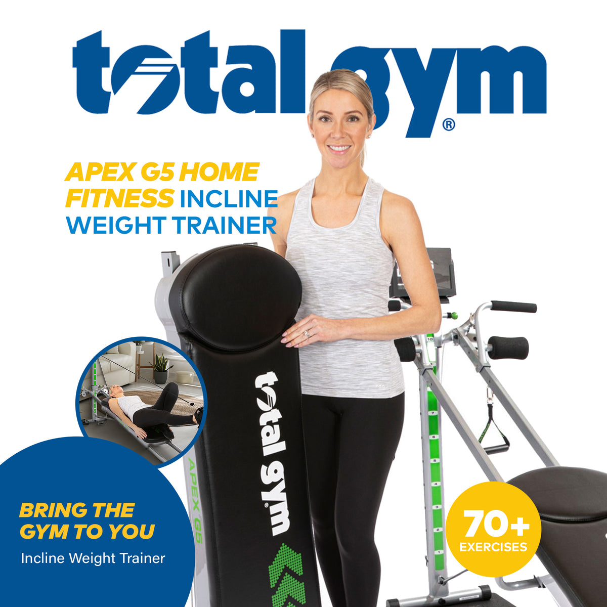 Total Gym Fitness - Incline Weight Training w/ 10 Resistance Levels (For Parts) - VMInnovations