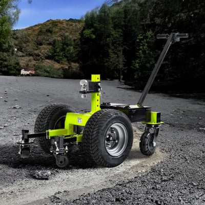 Tow Tuff 7500 Pound Capacity Electric Trailer Dolly with Pnuematic Tires, Green - VMInnovations