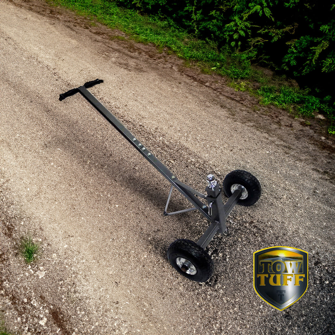 Tow Tuff Adjustable Solid Steel 600 Pound Capacity Trailer Dolly (Open Box) - VMInnovations