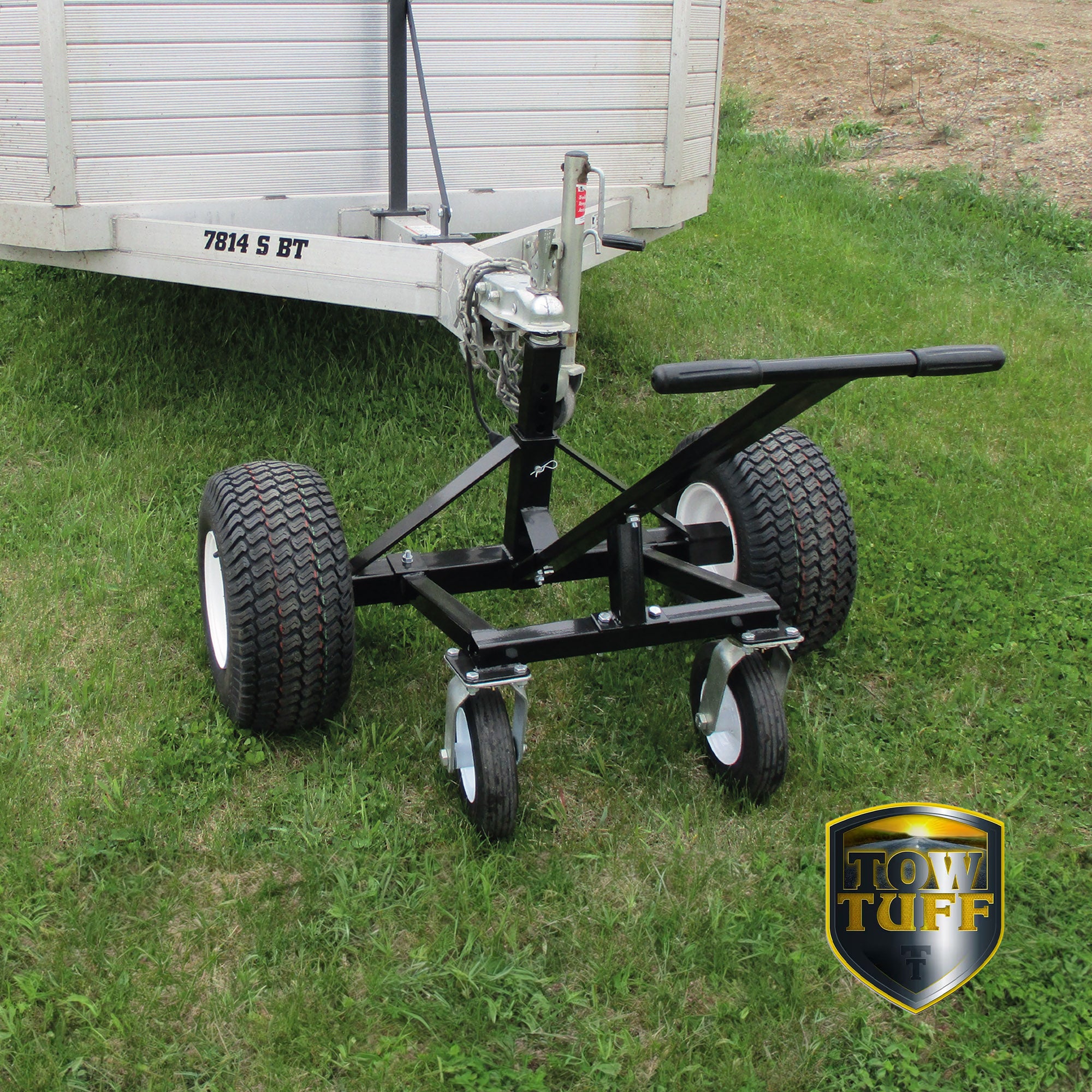 Tow Tuff TMD-15002C Adjustable Steel 1500 lb Heavy Duty Trailer Dolly w/ Caster - VMInnovations