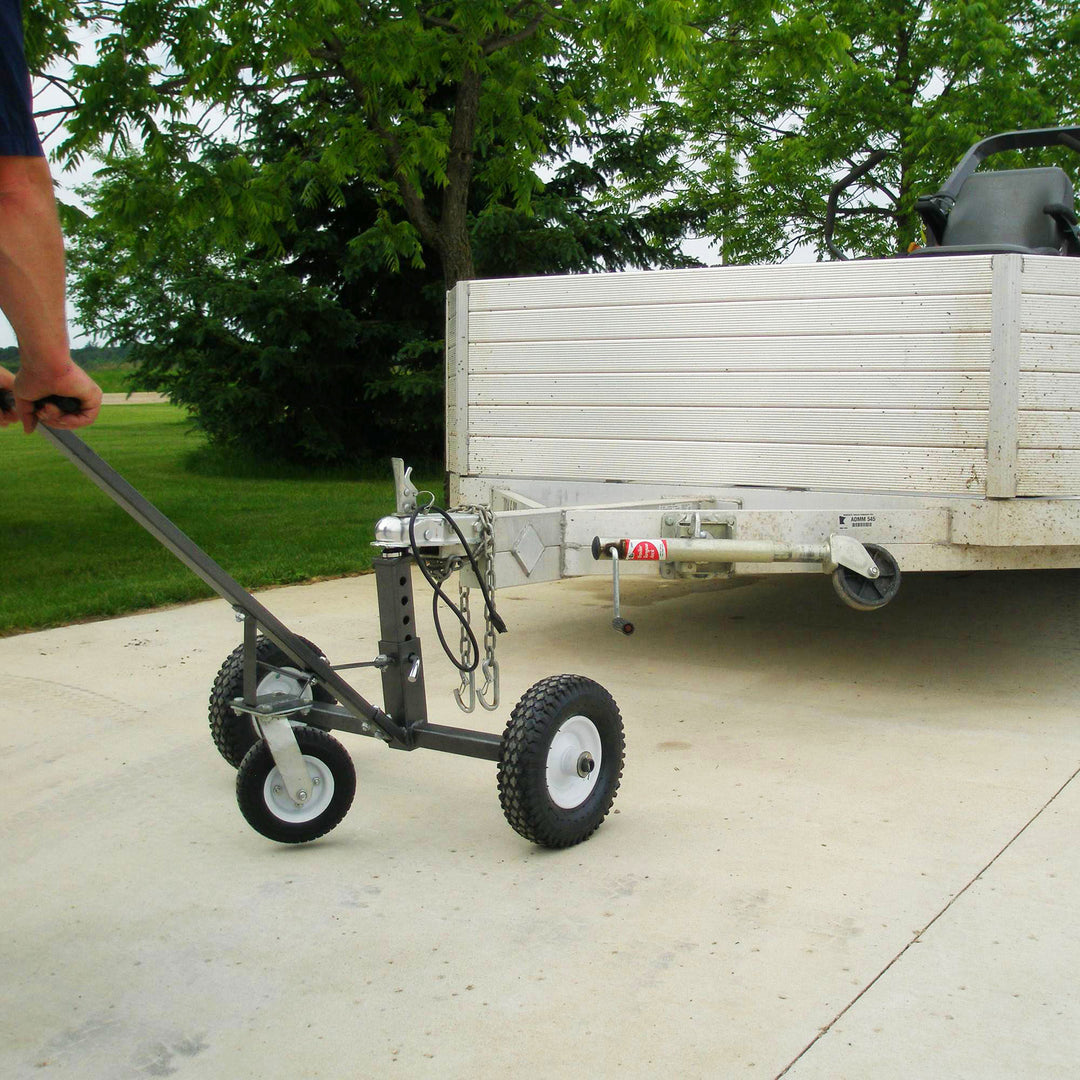 Tow Tuff TMD-800C Adjustable Solid Steel 800lb Capacity Trailer Dolly w/Caster