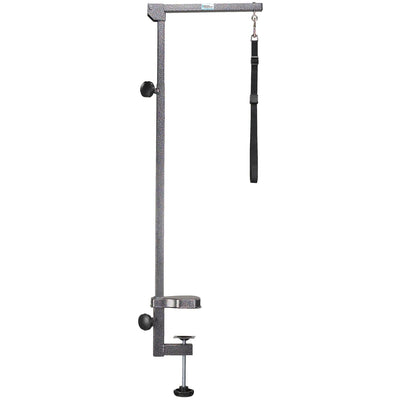 Pet Edge Steel Adjustable Height Pet Grooming Arm with Harness, Black (Open Box)