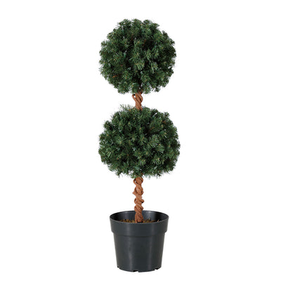 Home Heritage 4 Ft Artificial Tree w/ Clear Lights + 3 Ft Tree + 2.5 Ft Tree