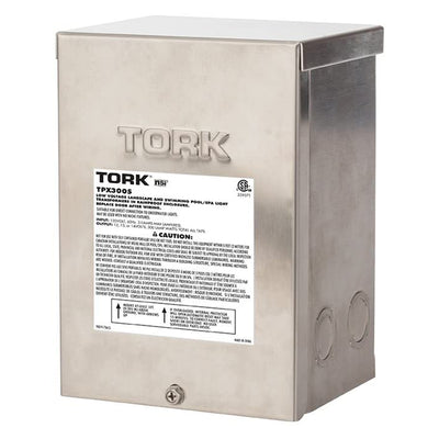 Tork Low Voltage 300 Watt Safety Transformer for Indoor Outdoor Pool (Used)