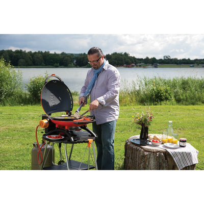 Napoleon TravelQ 2225 Rust Resistant Portable Compact Propane Gas Grill, Orange