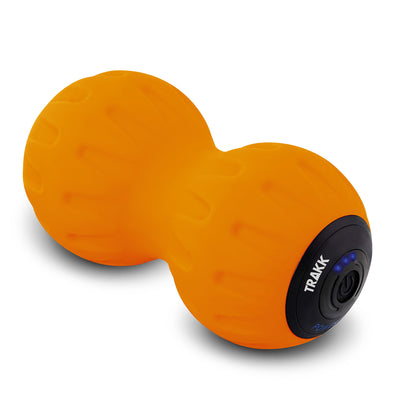 TRAKK PEANUT BALL Power Peanut Vibrating Muscle Massage Foam Roller, Orange