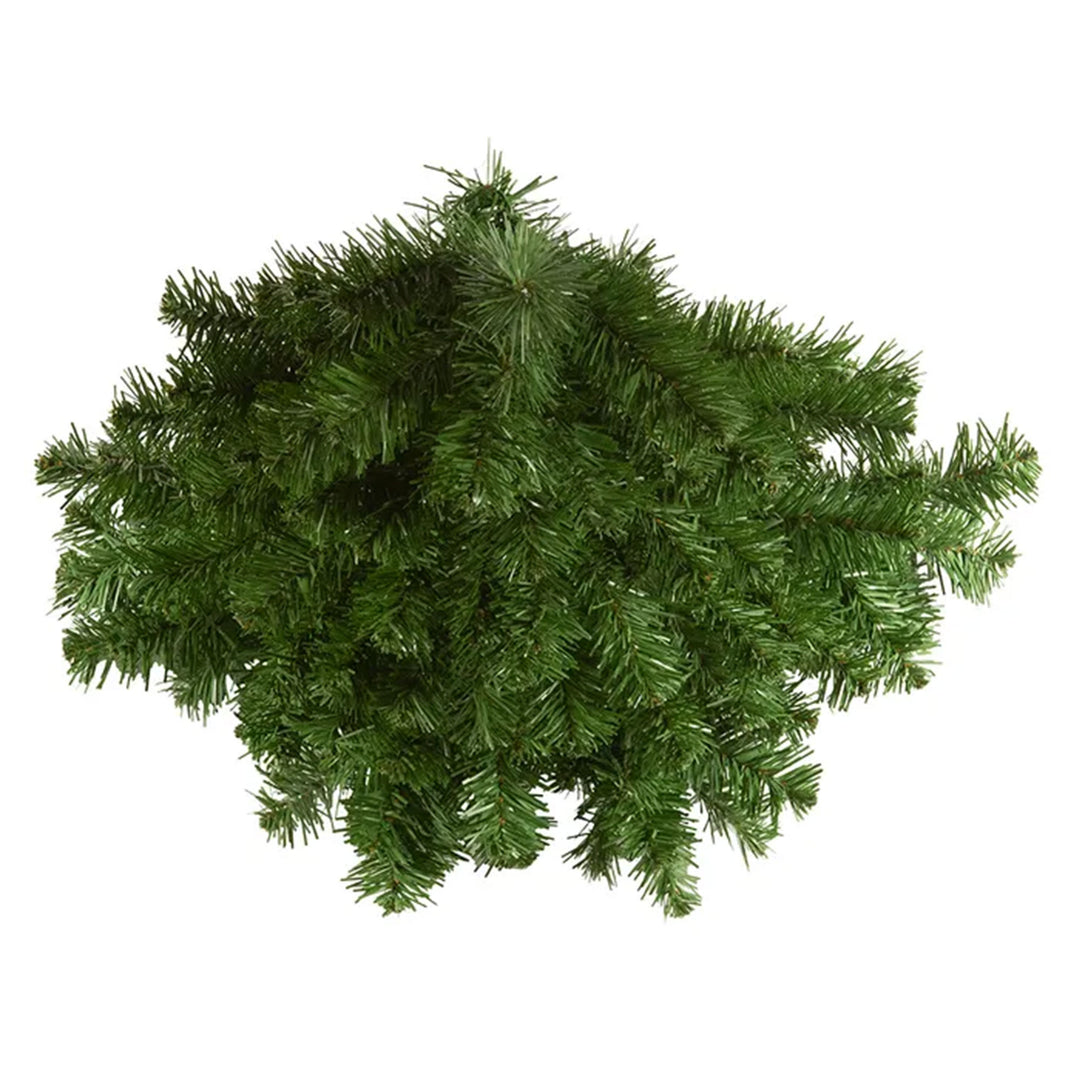 3 Foot Indoor Norway Pine Unlit Artificial Half Christmas Tree, Green (Open Box)