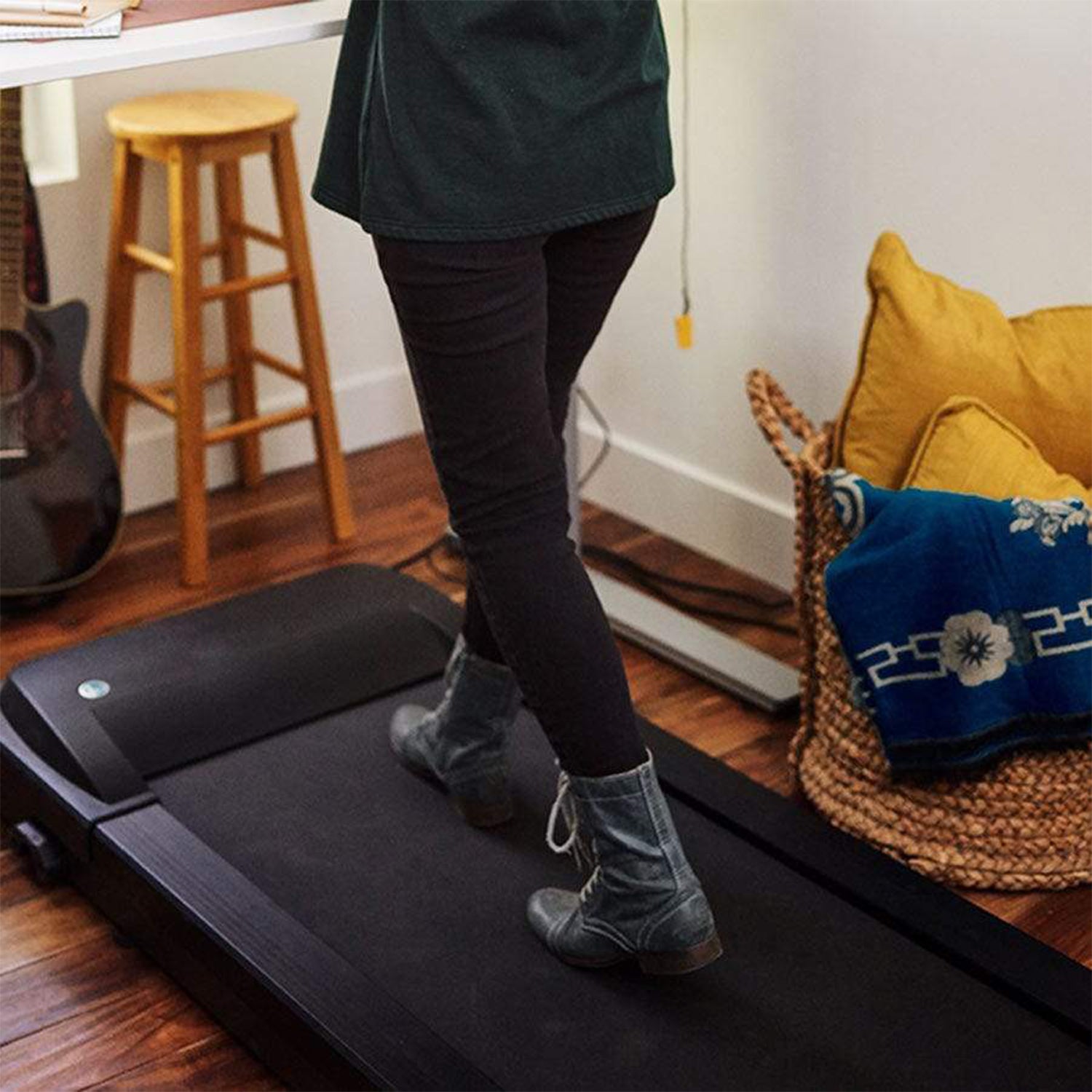 LifeSpan TR1200 Portable Walking Under Desk Treadmill for Standing Desk Workout