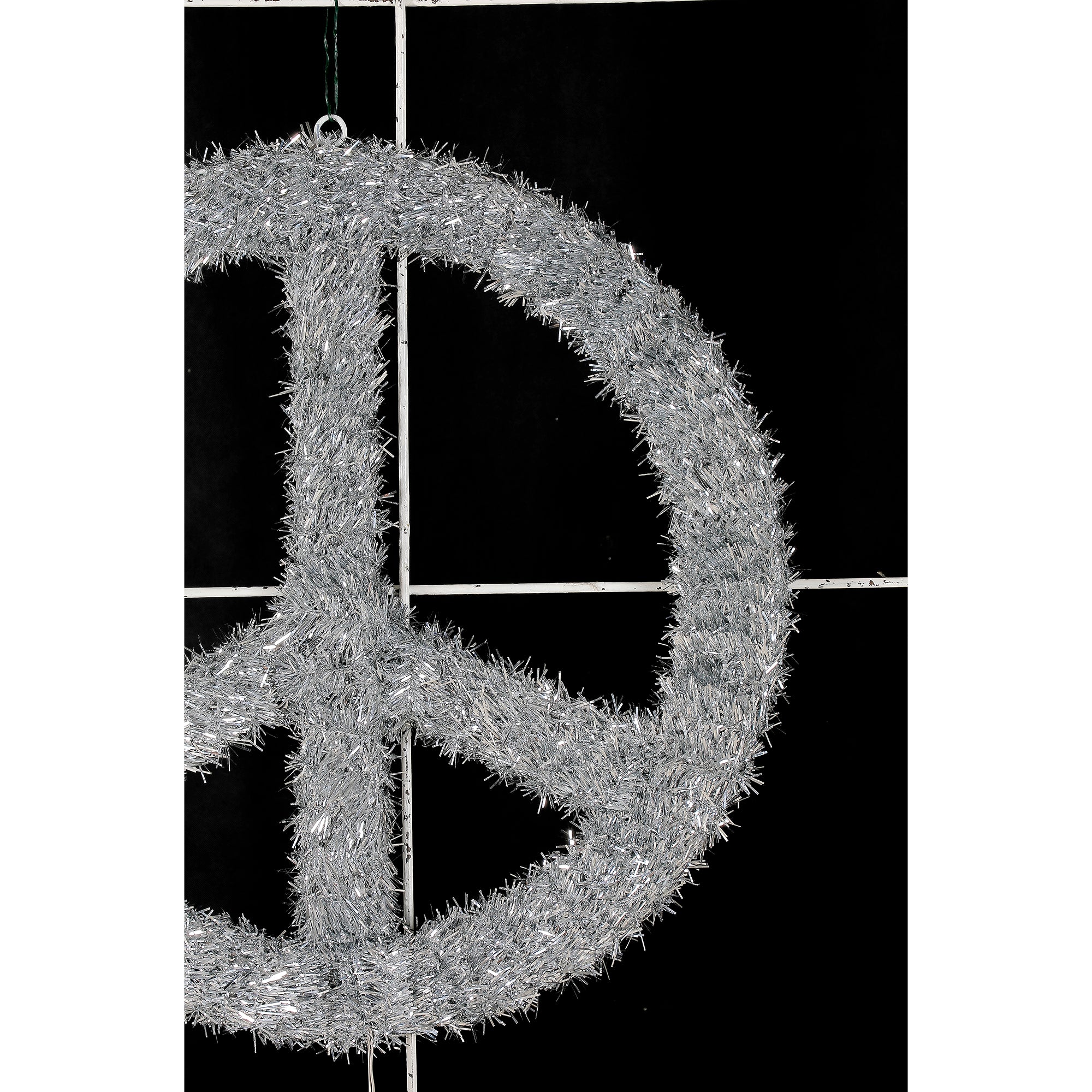 Home Heritage 22 Inch Unlit Artificial Peace Sign Wreath (Open Box)