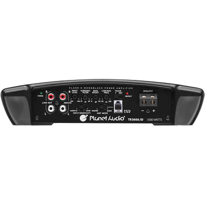 Planet Audio TR5000.1D Monoblock Car Sub Amplifier, 5000 Watts, 1 Ohm Stable - VMInnovations