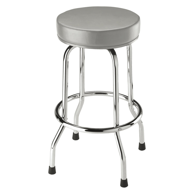Torin Backless 360 Degree Swiveling Padded Seat Garage Barstool (For Parts)