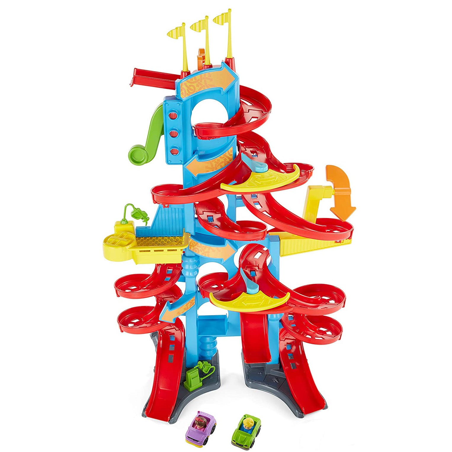 Fisher-Price Little People Collection Take Turns 3-Foot Skyway with 2 Wheelies