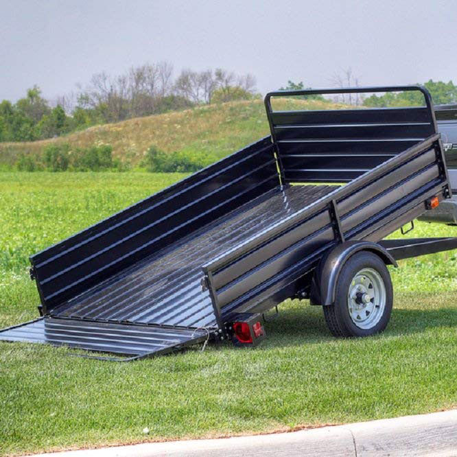 Detail K2 Single Axle Mighty Corrugated Solid Steel Floor Trailer (For Parts)
