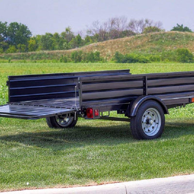 Detail K2 Single Axle Mighty Corrugated Solid Steel Floor Trailer (For Parts)