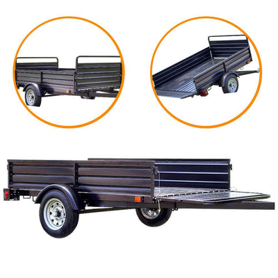 Detail K2 Single Axle Mighty Corrugated Solid Steel Floor Trailer (For Parts)