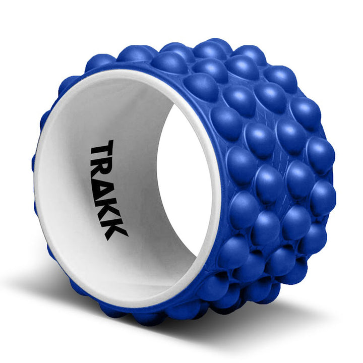TRAKK Foam Roller Recovery Wheel for Full Body Pain Relief, Blue (Open Box) - VMInnovations