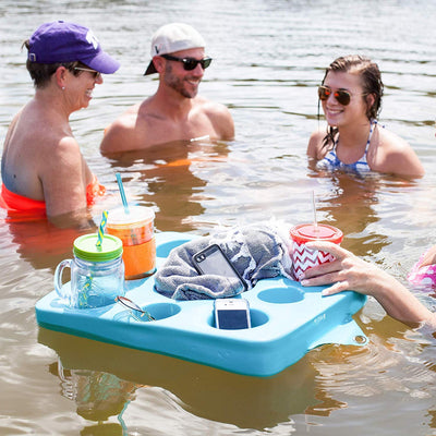 TRC Recreation Super Soft 20" Kool Floating Beverage Holder, Bahama Blue