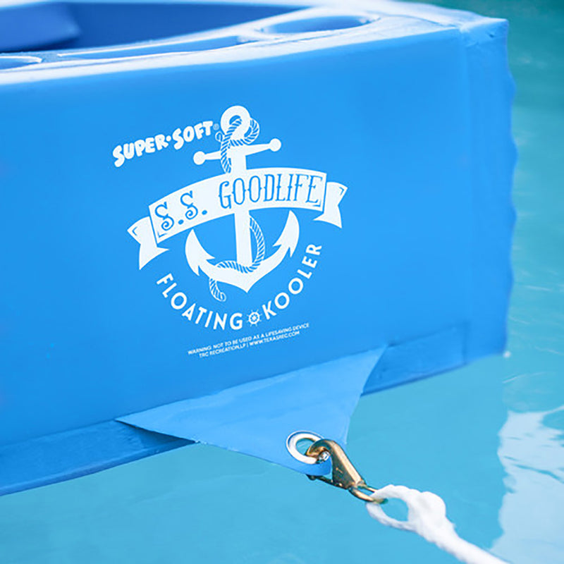 TRC Recreation Super Soft SS Goodlife Floating Kooler for Pool/Spa, Bahama Blue