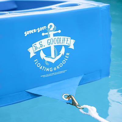 TRC Super Soft SS Goodlife Floating Kooler for Pool/Spa, Bahama Blue (Used) - VMInnovations
