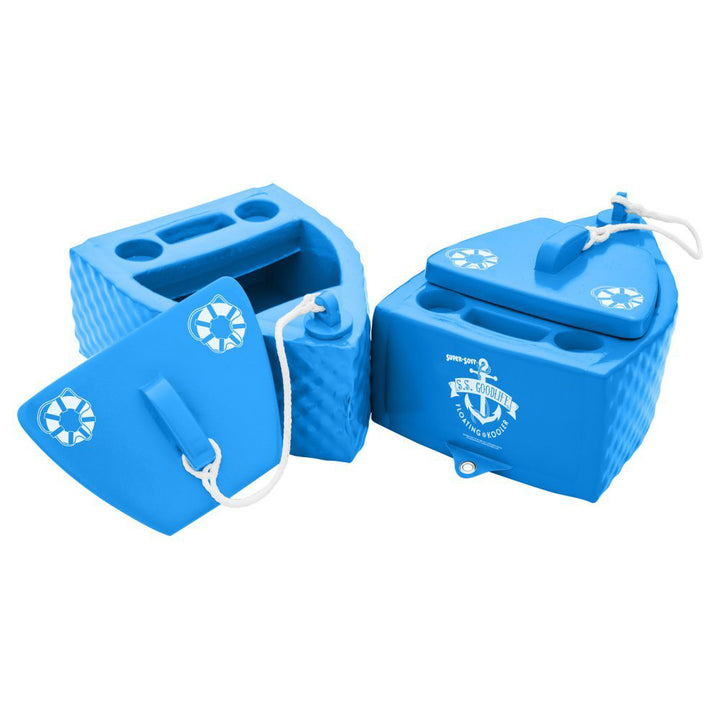 TRC Recreation Super Soft SS Goodlife Floating Kooler for Pool/Spa, Bahama Blue - VMInnovations