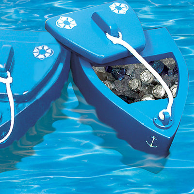 TRC Recreation Super Soft SS Goodlife Floating Kooler for Pool/Spa, Bahama Blue - VMInnovations