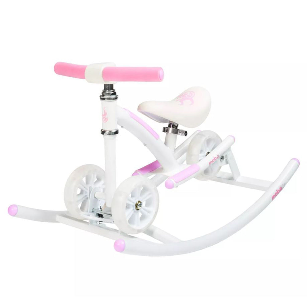Mobo Cruiser Wobo 2 in 1 Rocking Baby Balance Bike Learning Riding Toy, Pink - VMInnovations