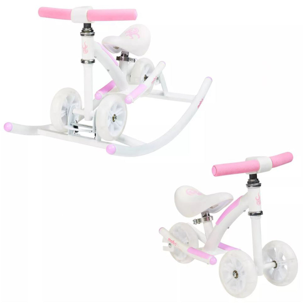 Mobo Cruiser Wobo 2 in 1 Rocking Baby Balance Bike Learning Riding Toy, Pink