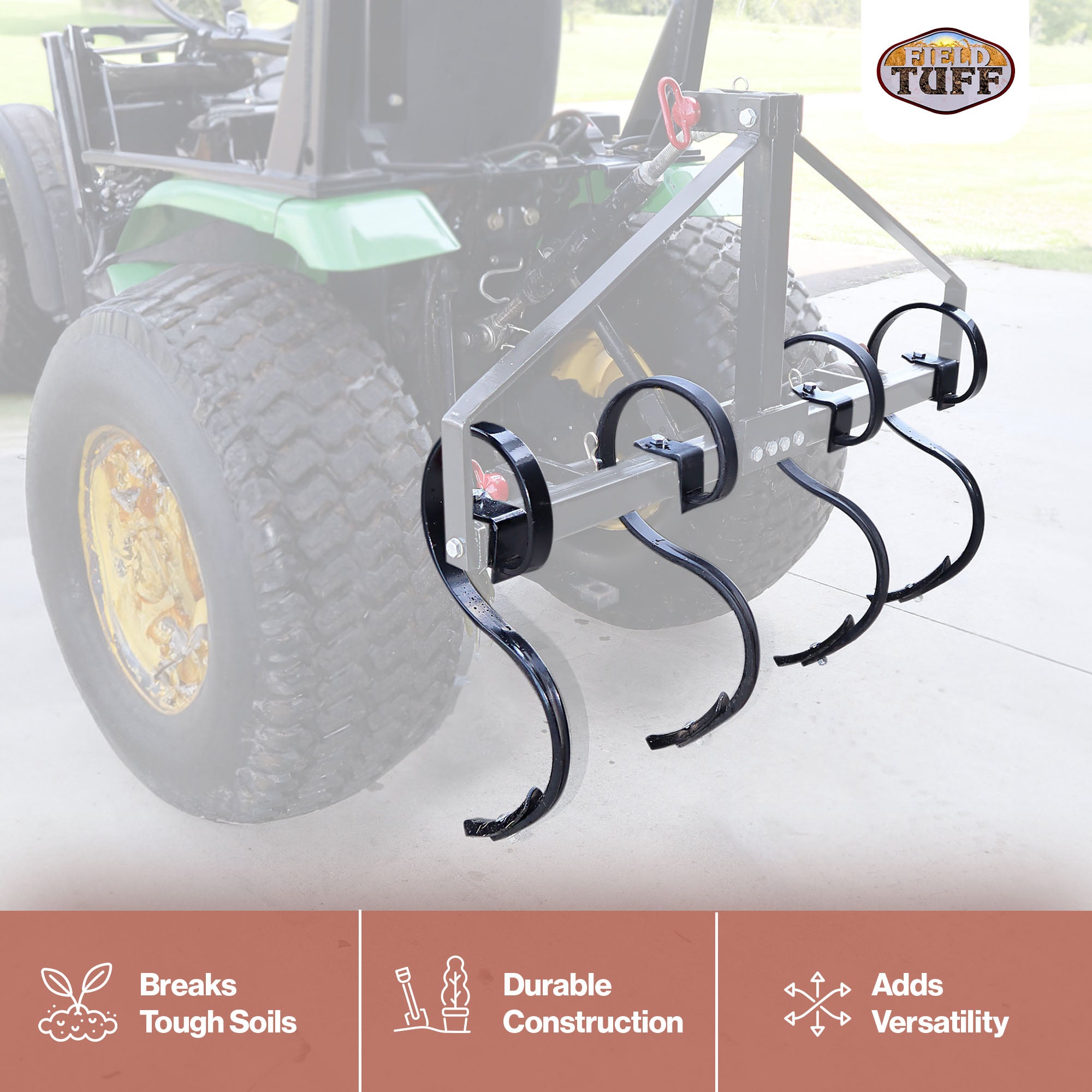 Field Tuff 43' Disc Cultivator and Hiller 4 Piece Shank Attachment (Used) - VMInnovations