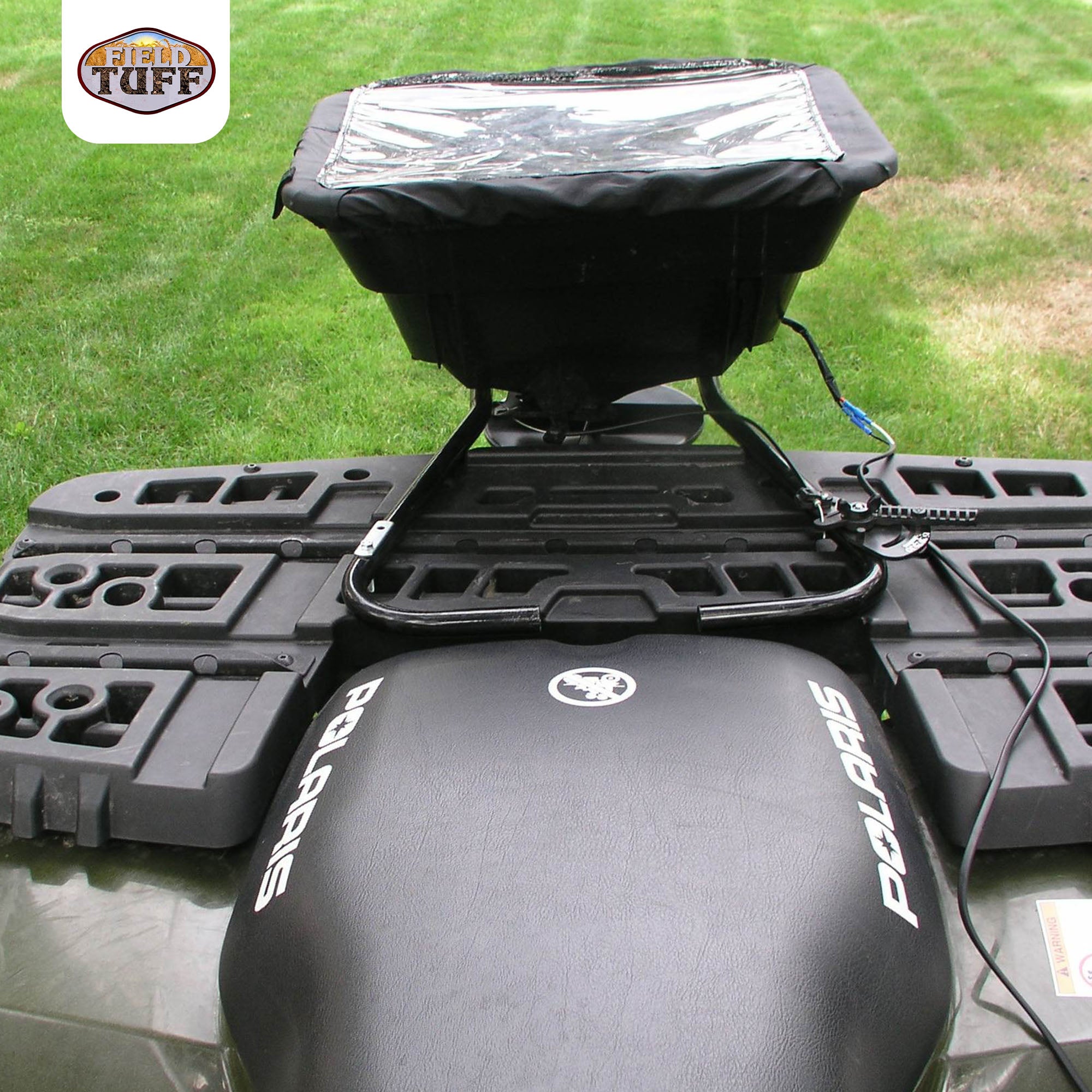 Field Tuff 12V ATV Load Capacity Broadcast Seed & Fertilizer Spreader (2 Pack)