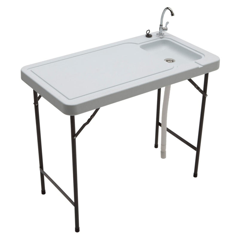 Seek SKFT-44 Folding Fish and Game Cleaning Table with Steel Faucet (Used)