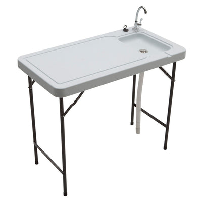 Seek SKFT-44 Folding Fish and Game Cleaning Table with Steel Faucet (For Parts)