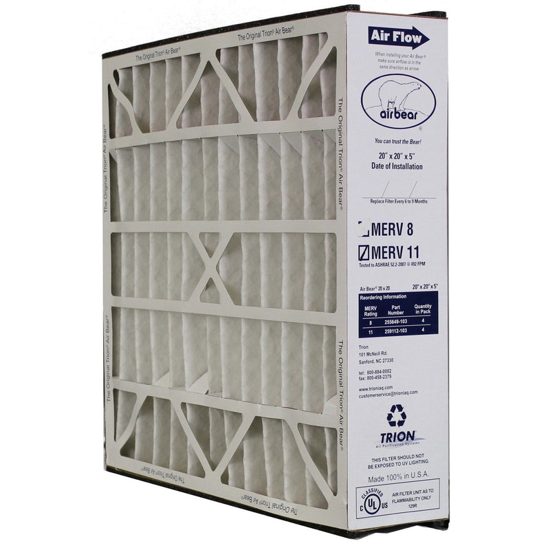 Trion Air Bear 20 x 20 x 4.78 In MERV 11 Air Purifier Filter (4 Pack) (Open Box)