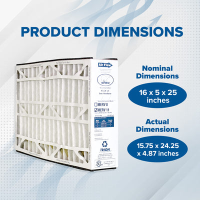 Trion Air Bear 16 x 25 x 5 Inch MERV 11 Air Purifier Filter (3 Pack) (Open Box) - VMInnovations