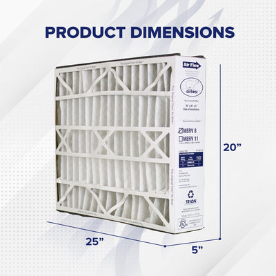Trion Air Bear 20 x 25 x 5 Inch MERV 8 Air Purifier Filter (3 Pack) (Open Box) - VMInnovations