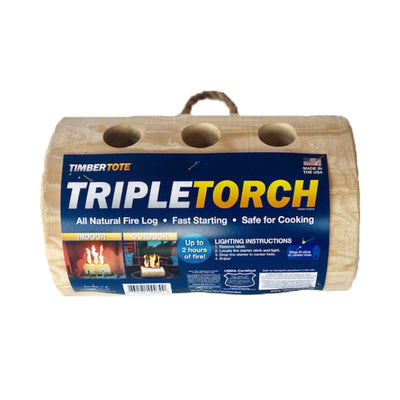 TimberTote TripleTorch One Log Campfire Fireplace Fire Wood Log (Used)