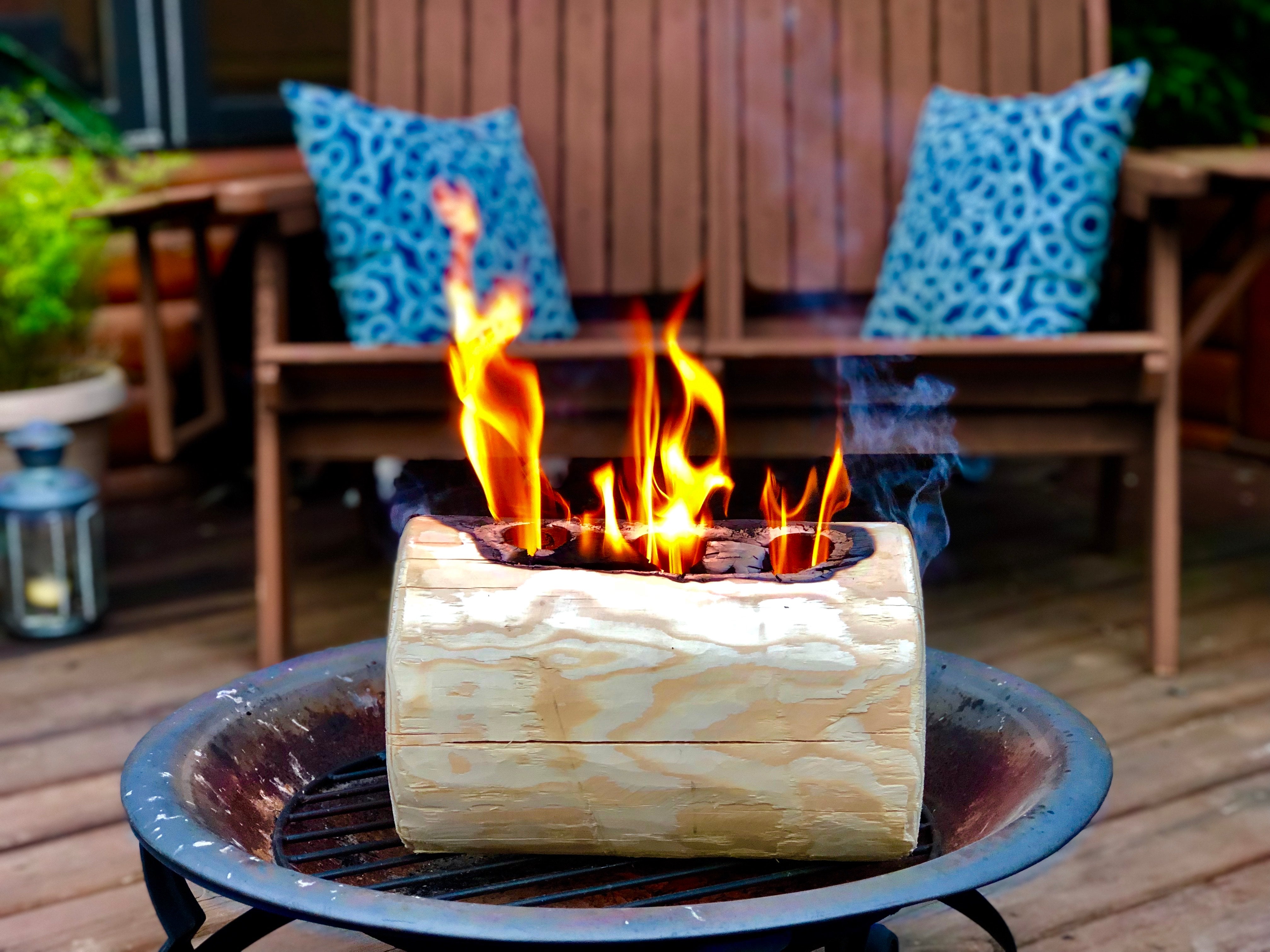 TimberTote TripleTorch One Log Campfire Fireplace Fire Wood Log (Used)