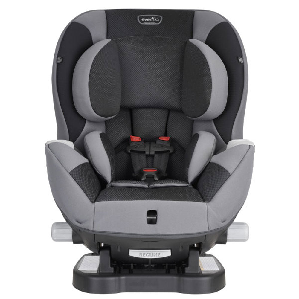 Evenflo Adjustable Triumph Convertible 2-in-1 Extended-Use Car Seat, Black/Gray