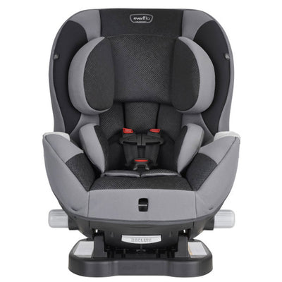 Evenflo Adjustable Triumph Convertible 2-in-1 Extended-Use Car Seat, Black/Gray