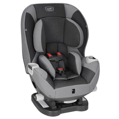 Evenflo Adjustable Triumph Convertible 2-in-1 Extended-Use Car Seat, Black/Gray