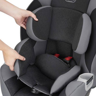 Evenflo Adjustable Triumph Convertible 2-in-1 Extended-Use Car Seat, Black/Gray