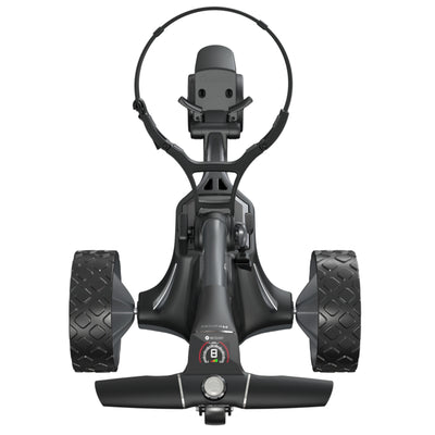 Motocaddy M7 DHC 4 Wheel Golf Caddy Cart w/ Carrying Golf Club Cart Bag, Fuchsia