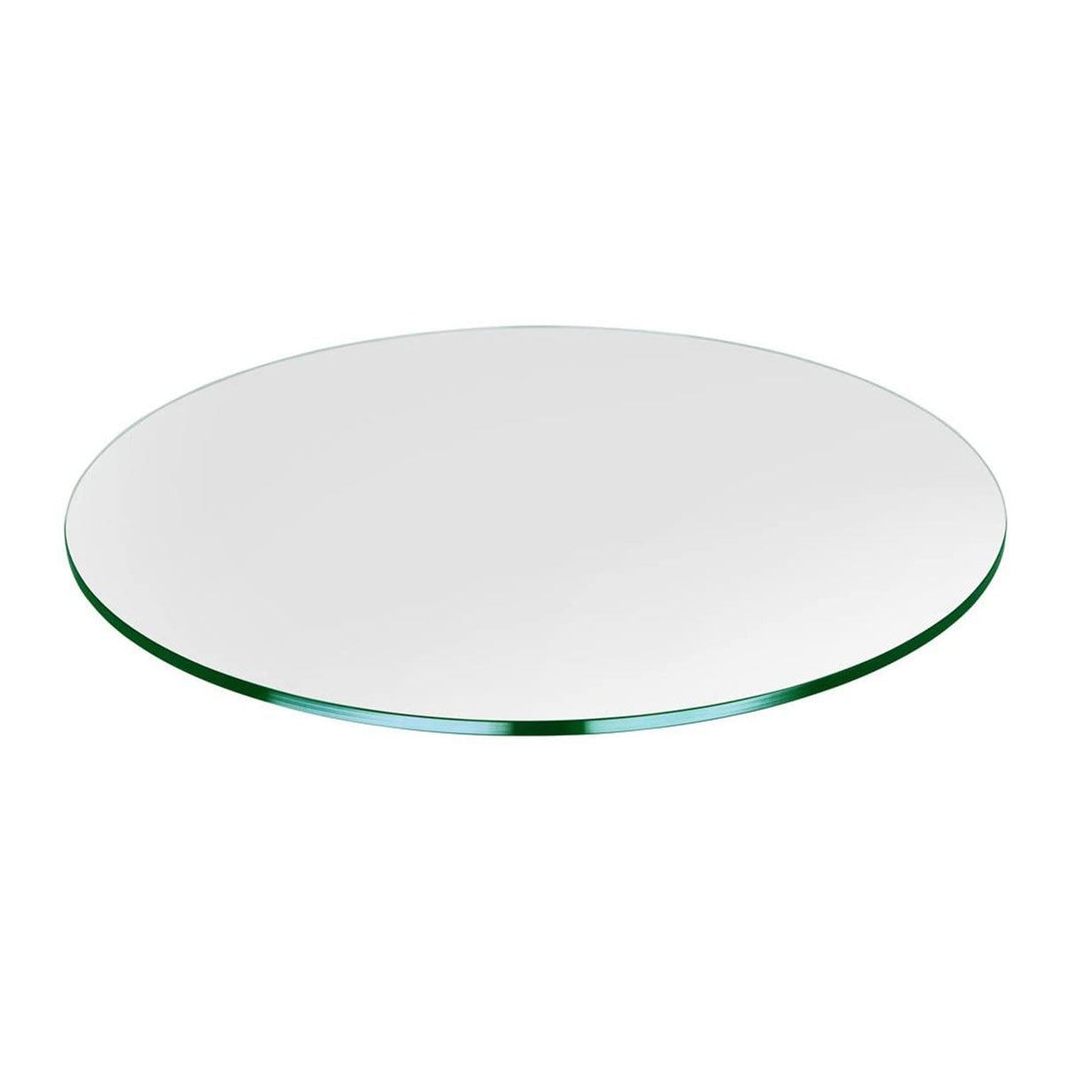 Dulles Glass 36" Flat Polish 3/8 Inch Thick Tempered Glass Table Top (Open Box)